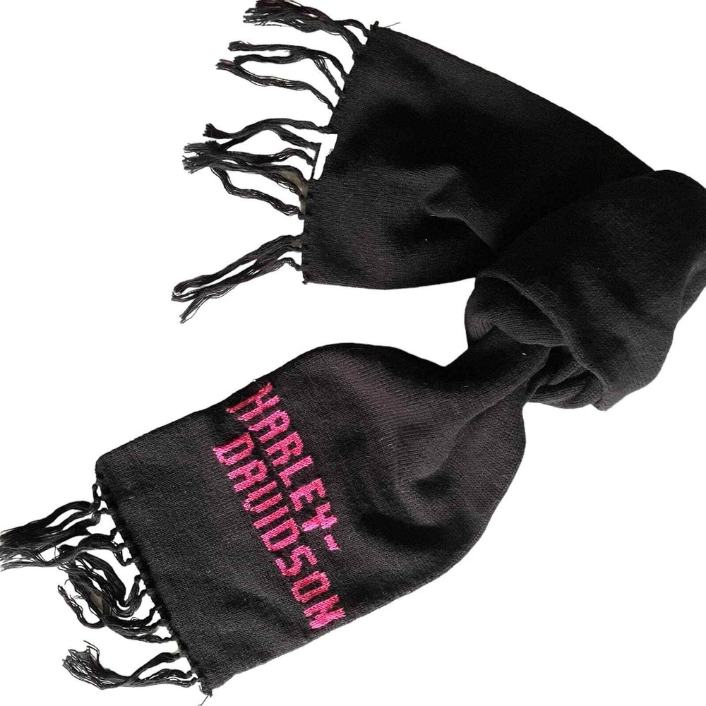 Vintage Harley Davidson Wool Scarf